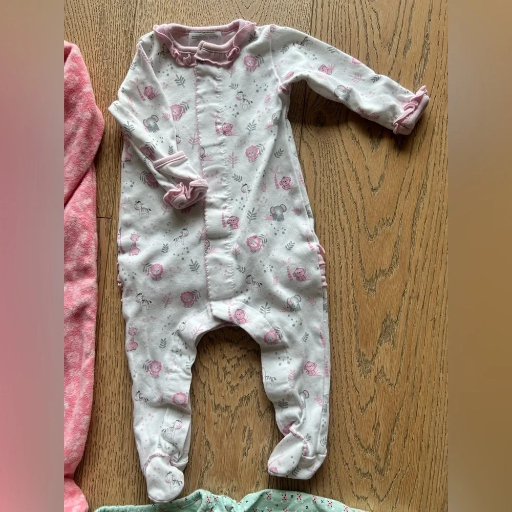 Magnolia Baby Carter’s Little Sister Girl Bundle sleep and onesie size 3 months